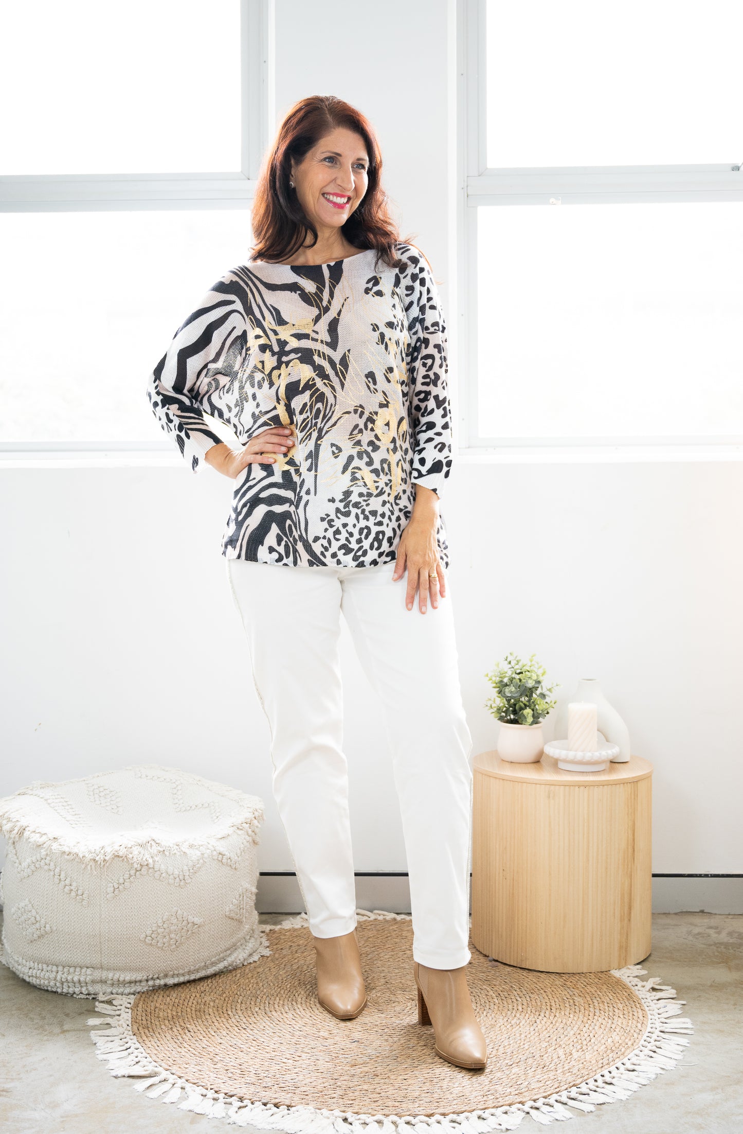 WT Leopard &Tiger Knit
