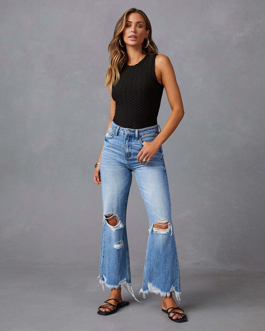 High Waisted Wide Leg Jeans