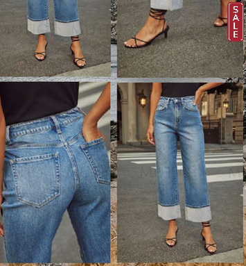 High Waisted Wide Leg Jeans