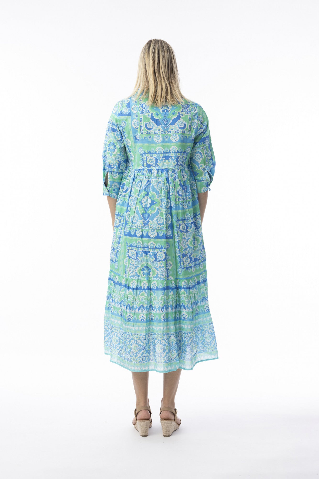 Montevideo Aqua Dress Collar Layers