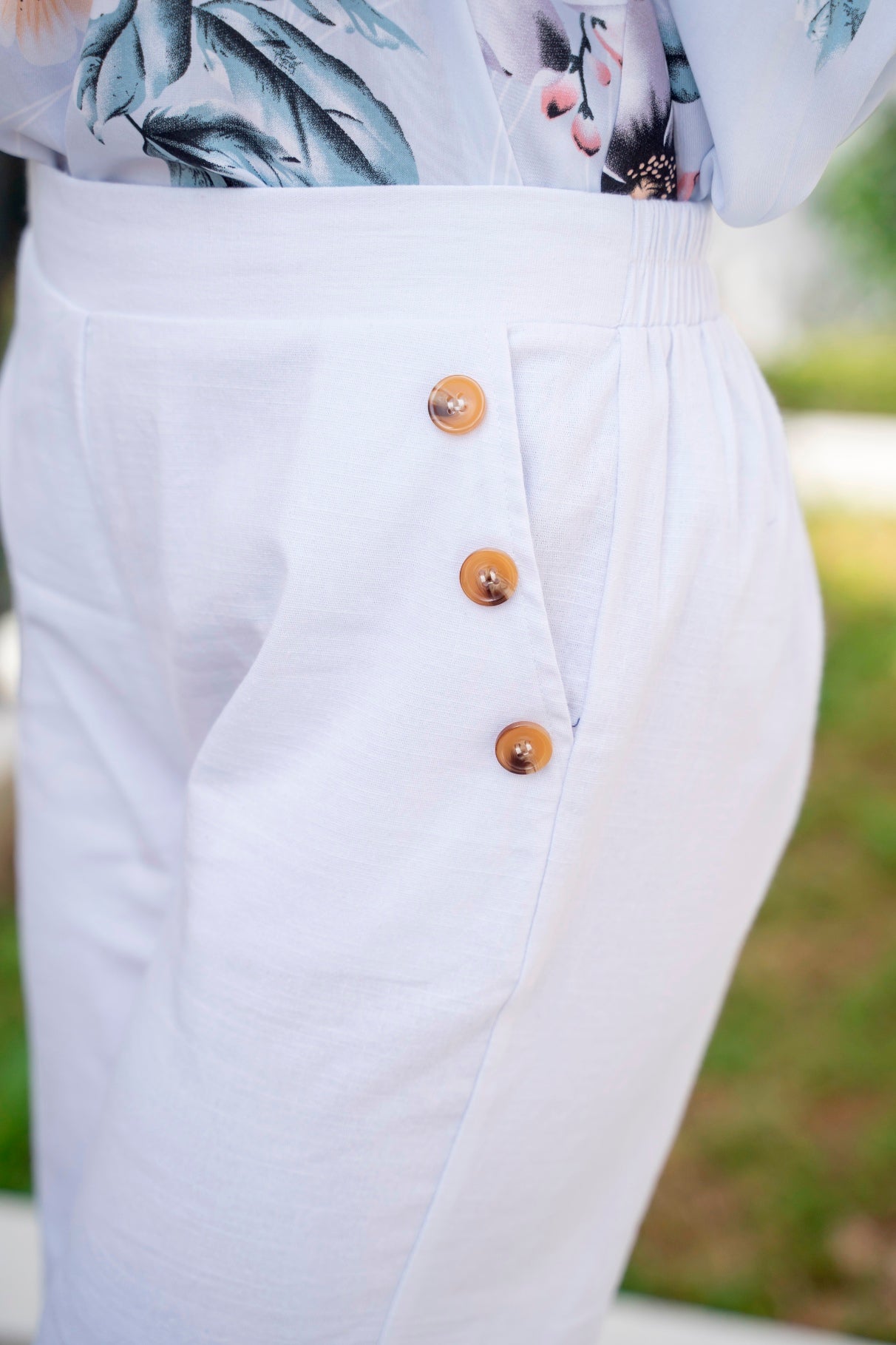 Nia Button Pocket Pants