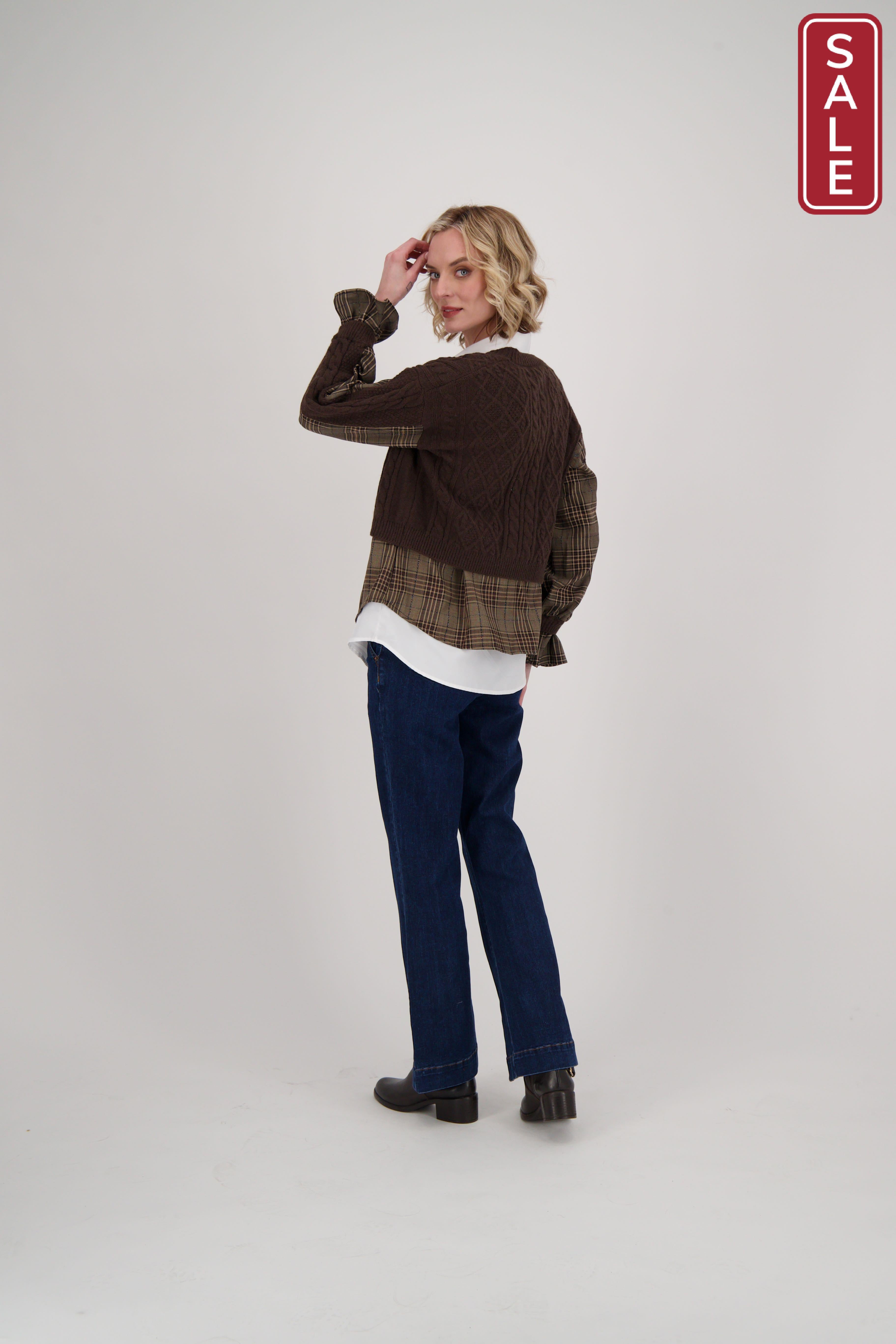 Split Hem Denim Pant