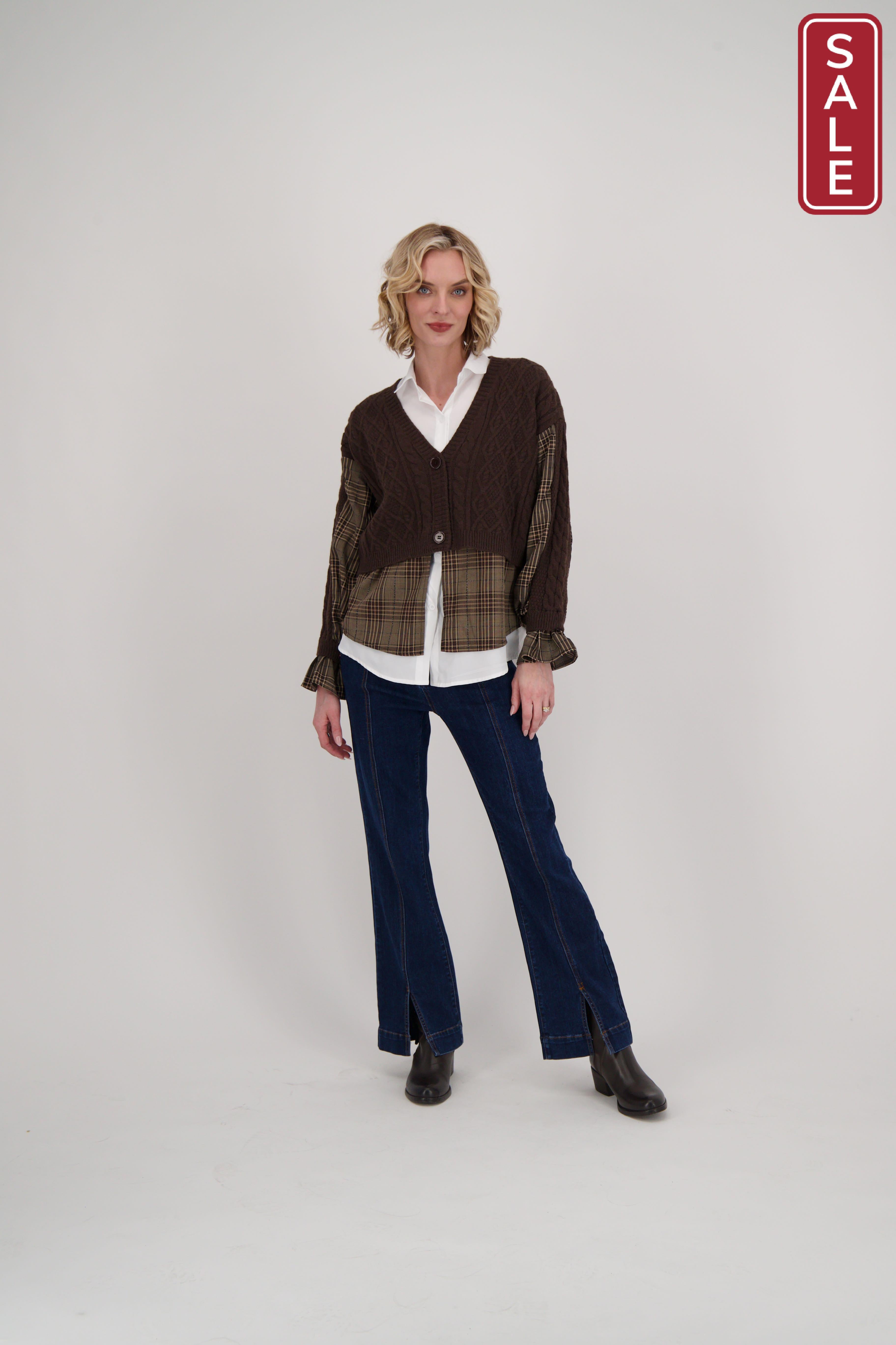 Split Hem Denim Pant