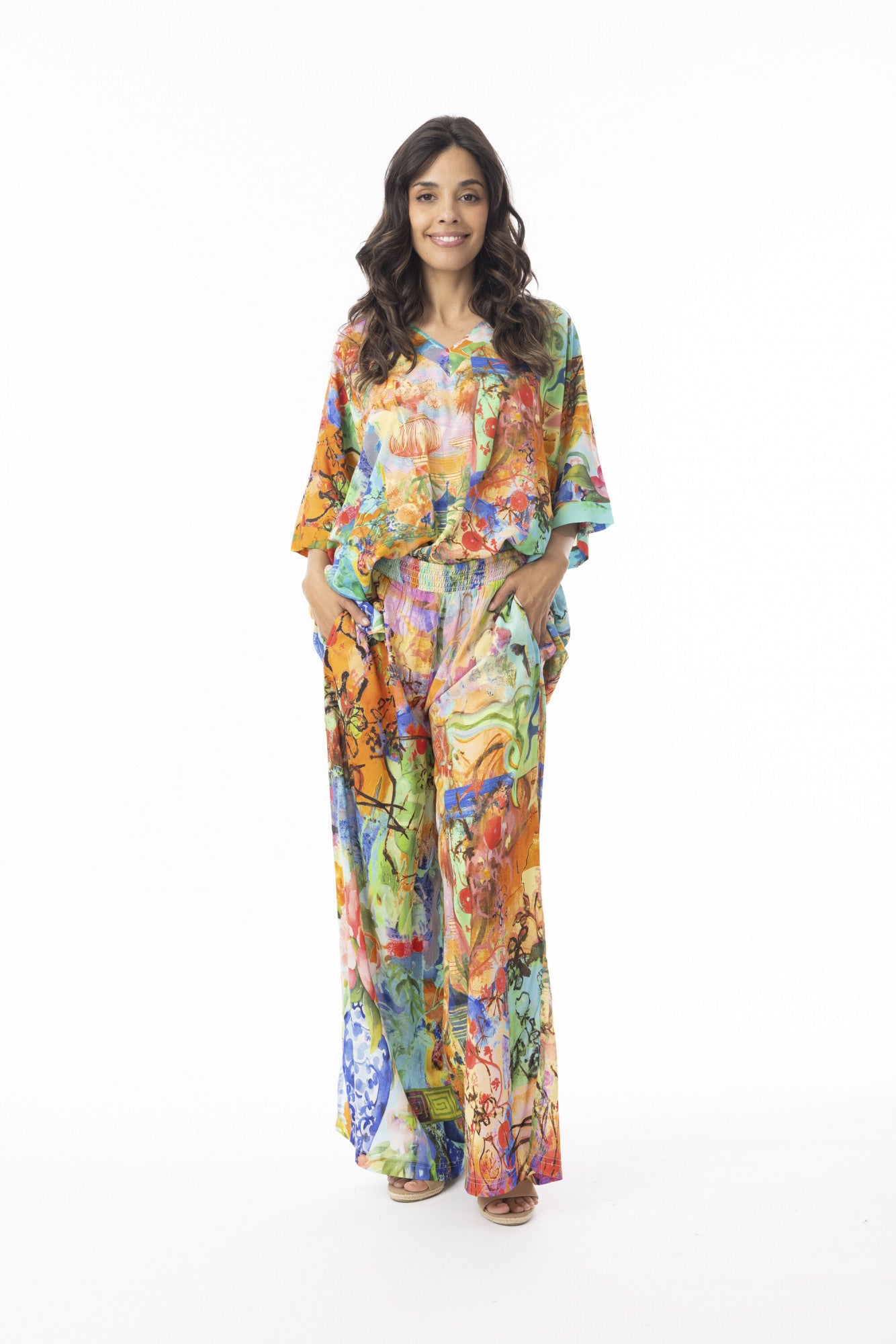 Oriental Digital Boxy Top