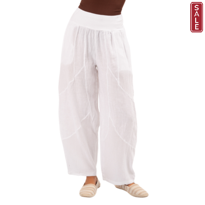 VM Mesh Panel Linen pants 6348