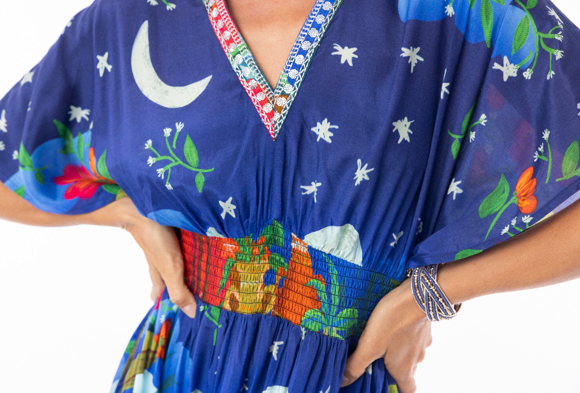 Arabian Nights Dress Shirred Waist