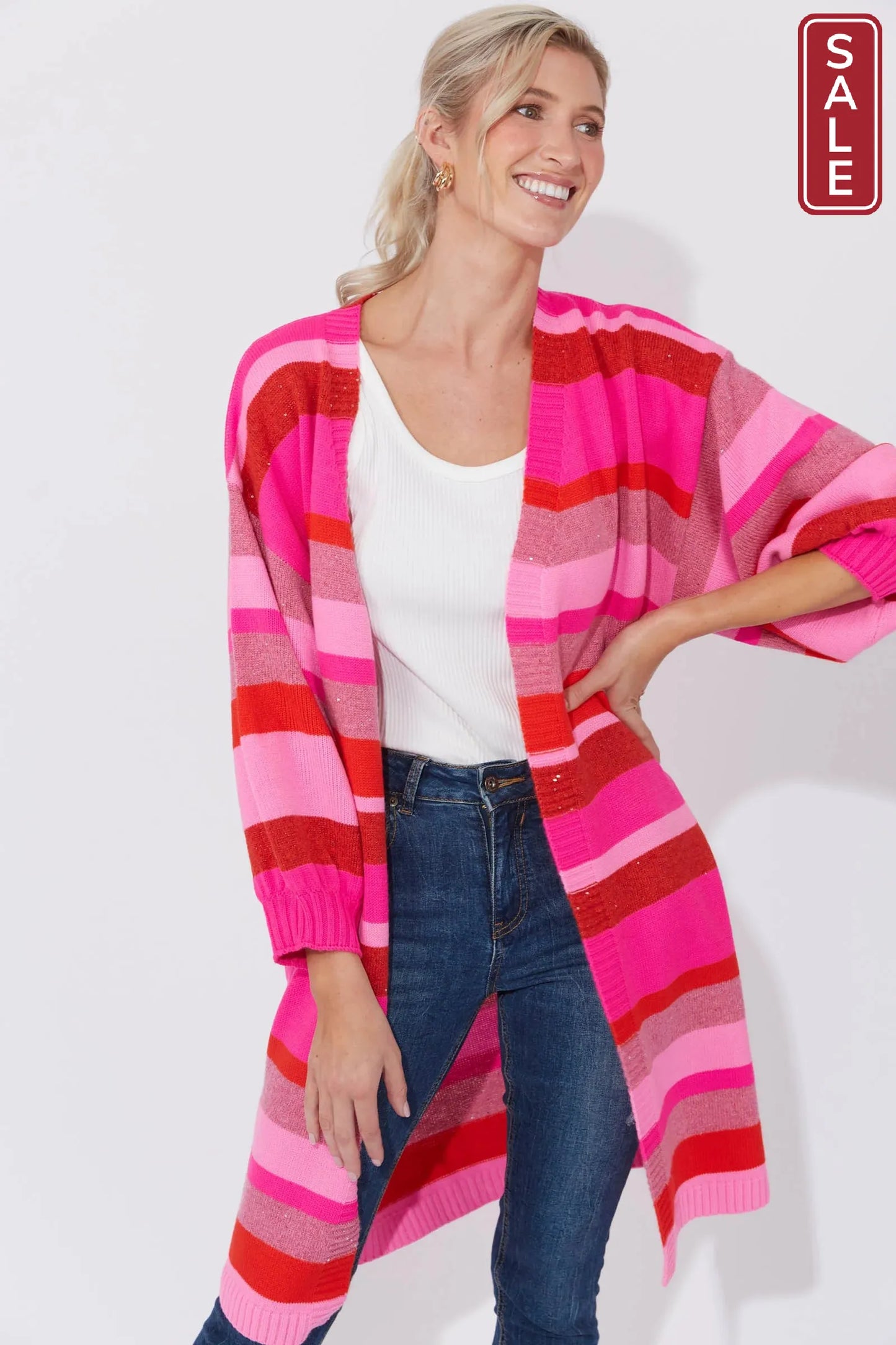 Yuma Cardigan chilli