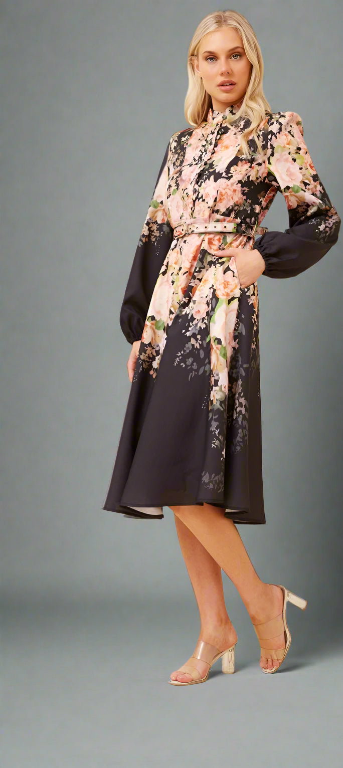 CKM Floral Border print Dress