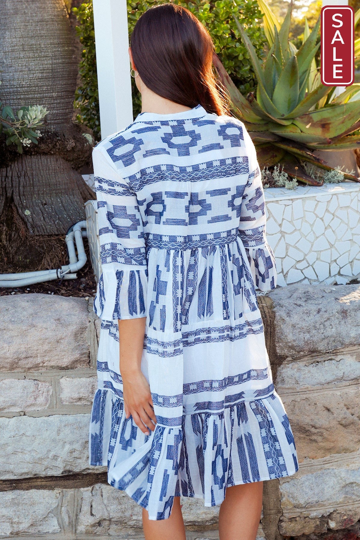 IB Mediterranean  dress Navy