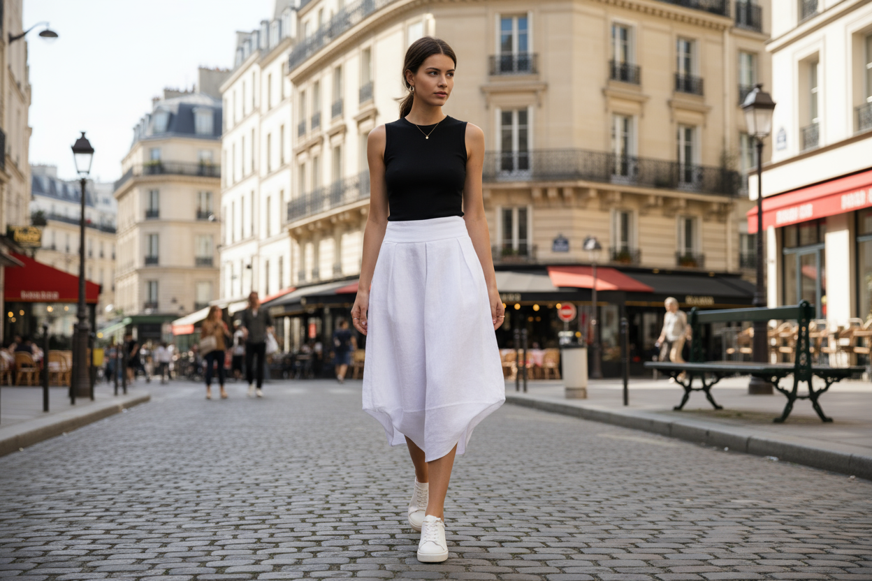 Jaswinder Linen Skirt