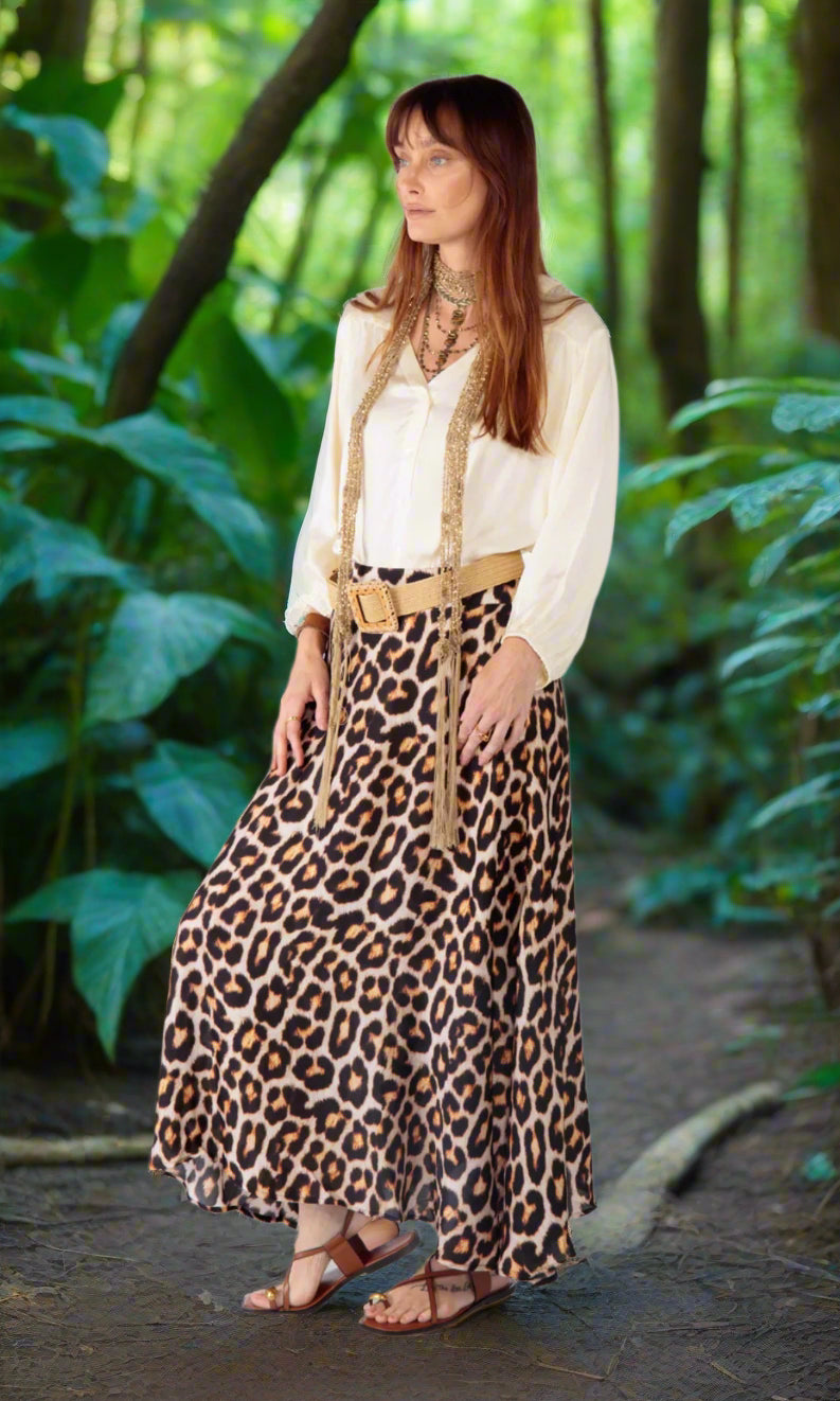 Lonolozi Leopard skirt