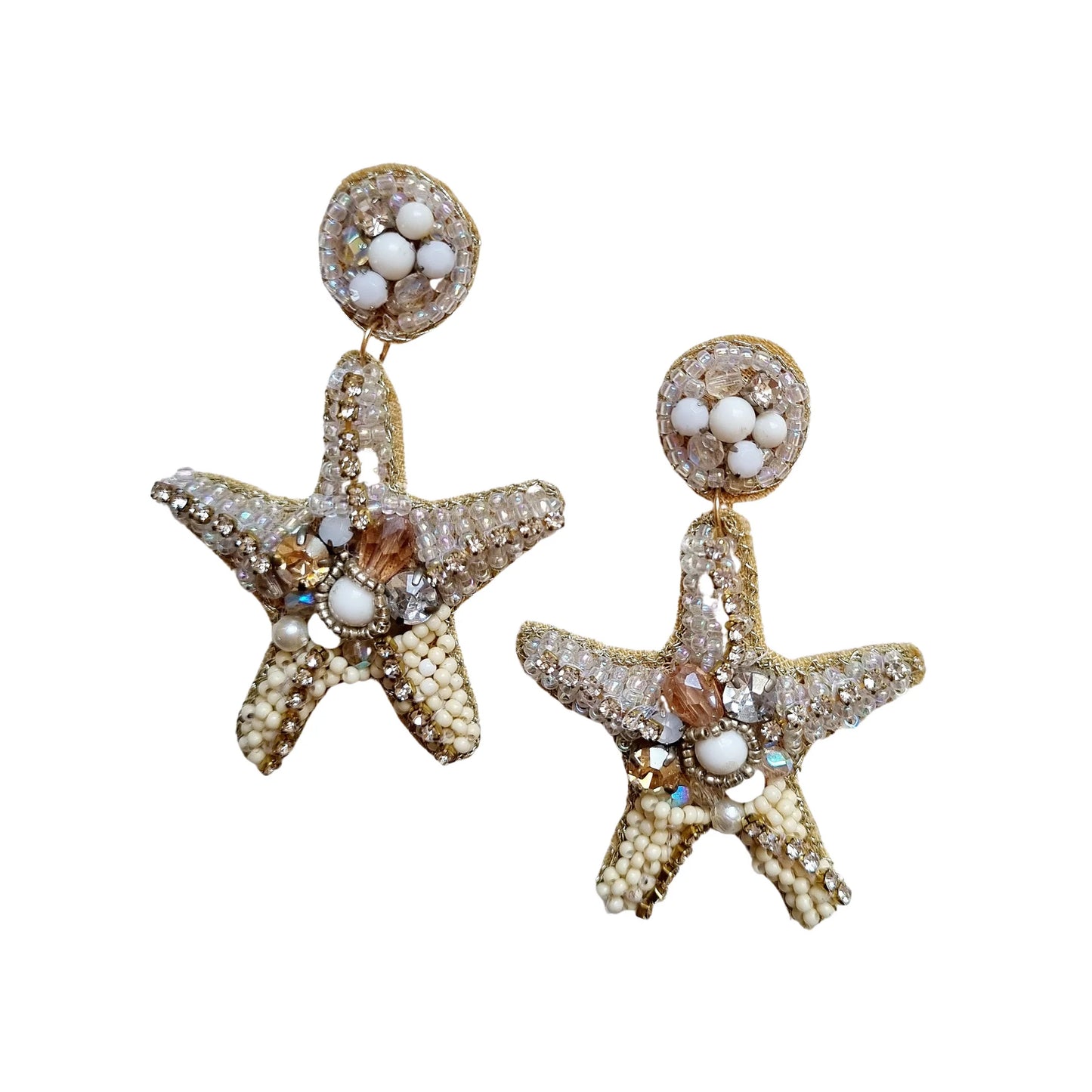 Beaded Starfish Earring