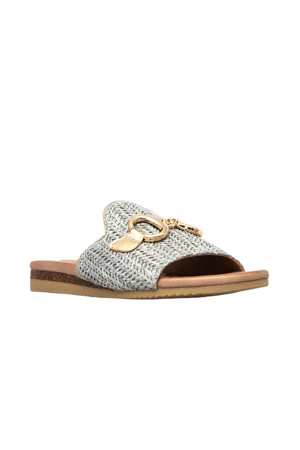 Kandy Raffia Slides