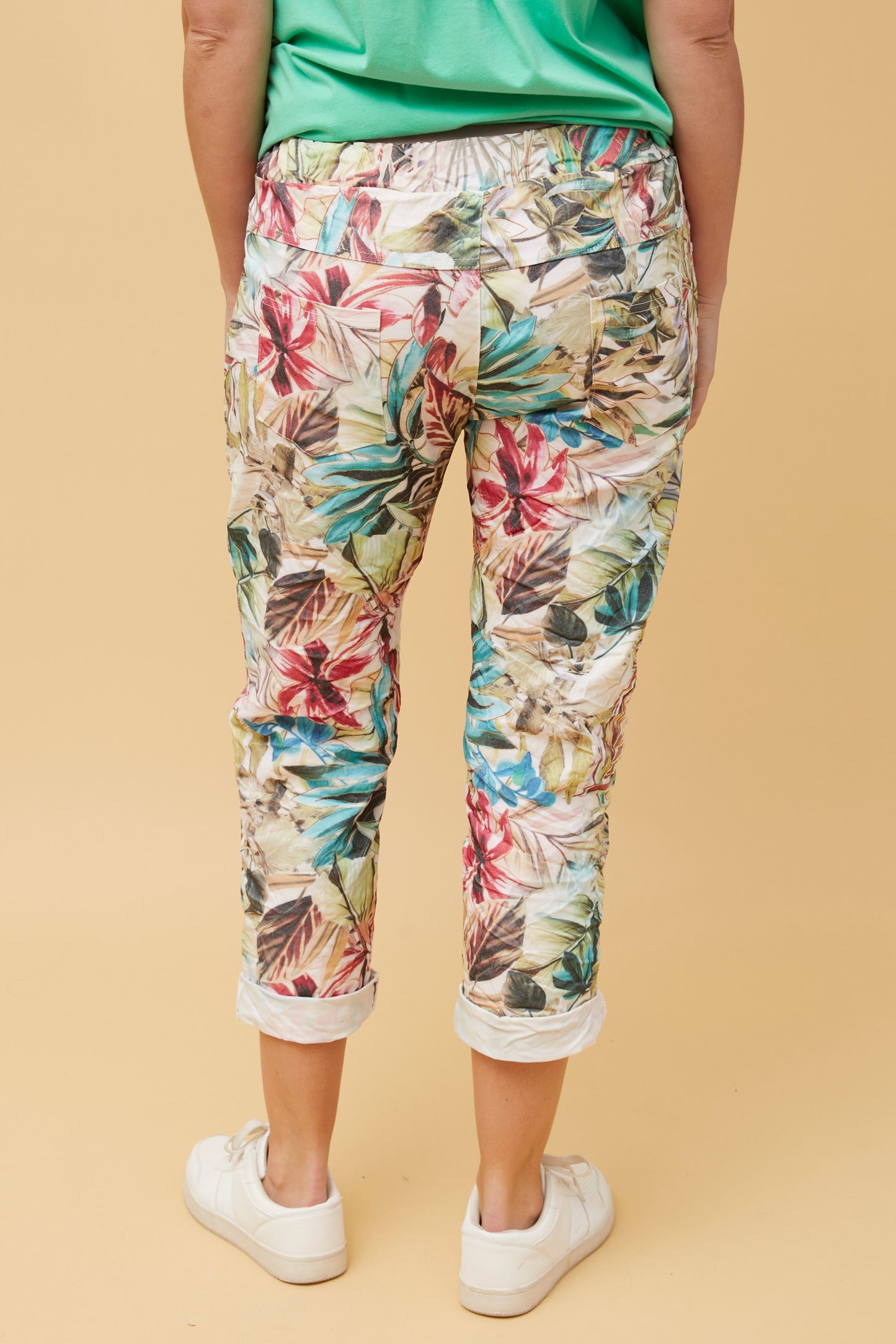 Tropical Print Pants