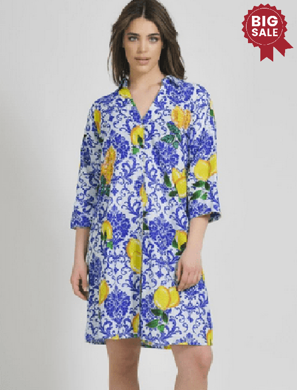 Kanti Lemon shirt dress