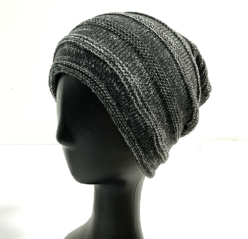 AUTN beanie Navy Melange Long Beanie