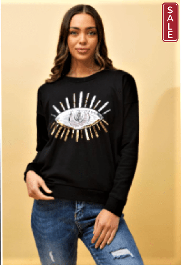Caroline Morgan sweat top 8 / white Ckm Lea top