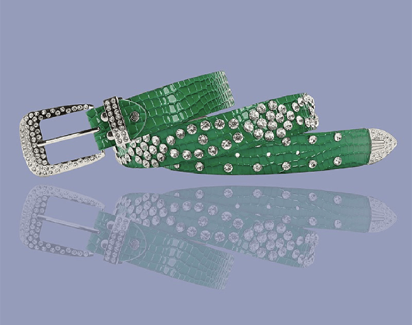 Lav-ish belt Crystal Leather belt