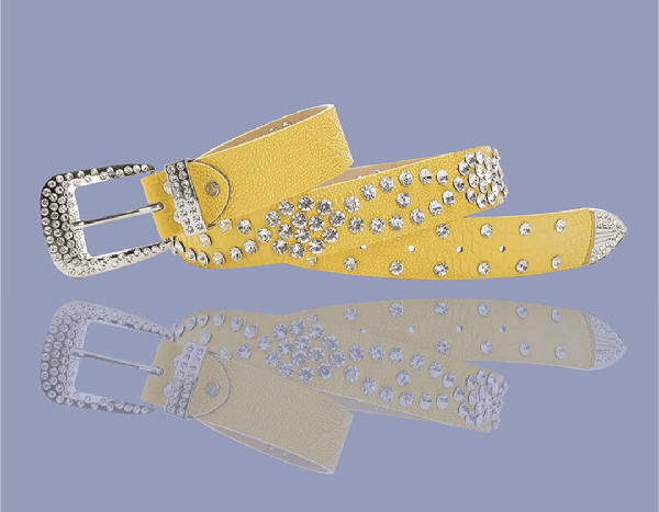Lav-ish belt Crystal Leather belt