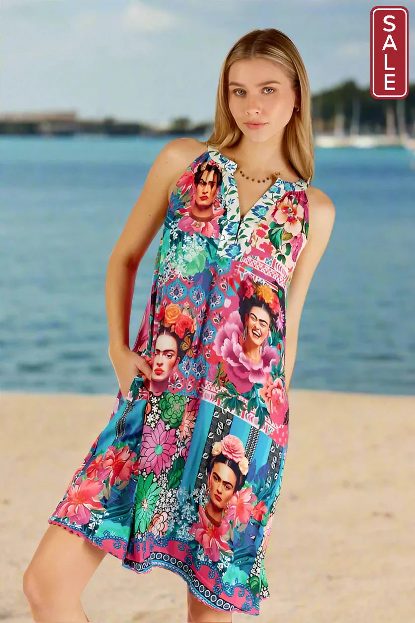 Frida Swing Dress Lagoon