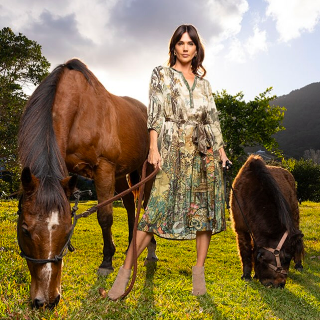 Petropolis Pleated Dress