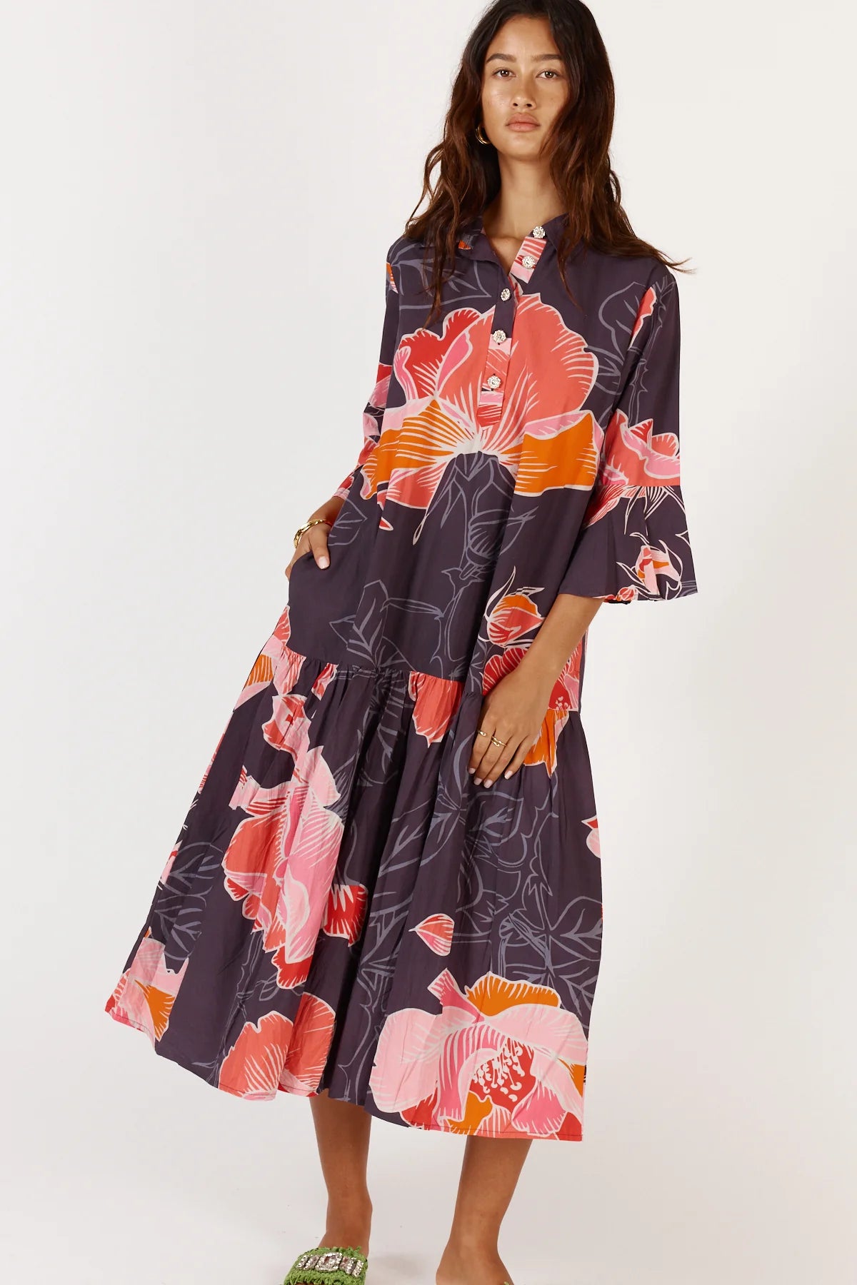 Aurora Dark Maxi dress Dark