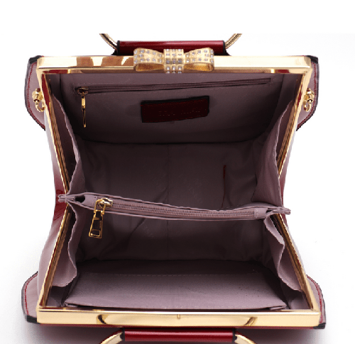 vera may Bag red Alexia red patent vegan bag