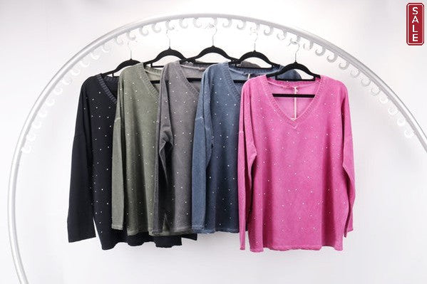 WL Julia cotton Vneck knit