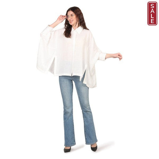 CCB Linen Batwing top