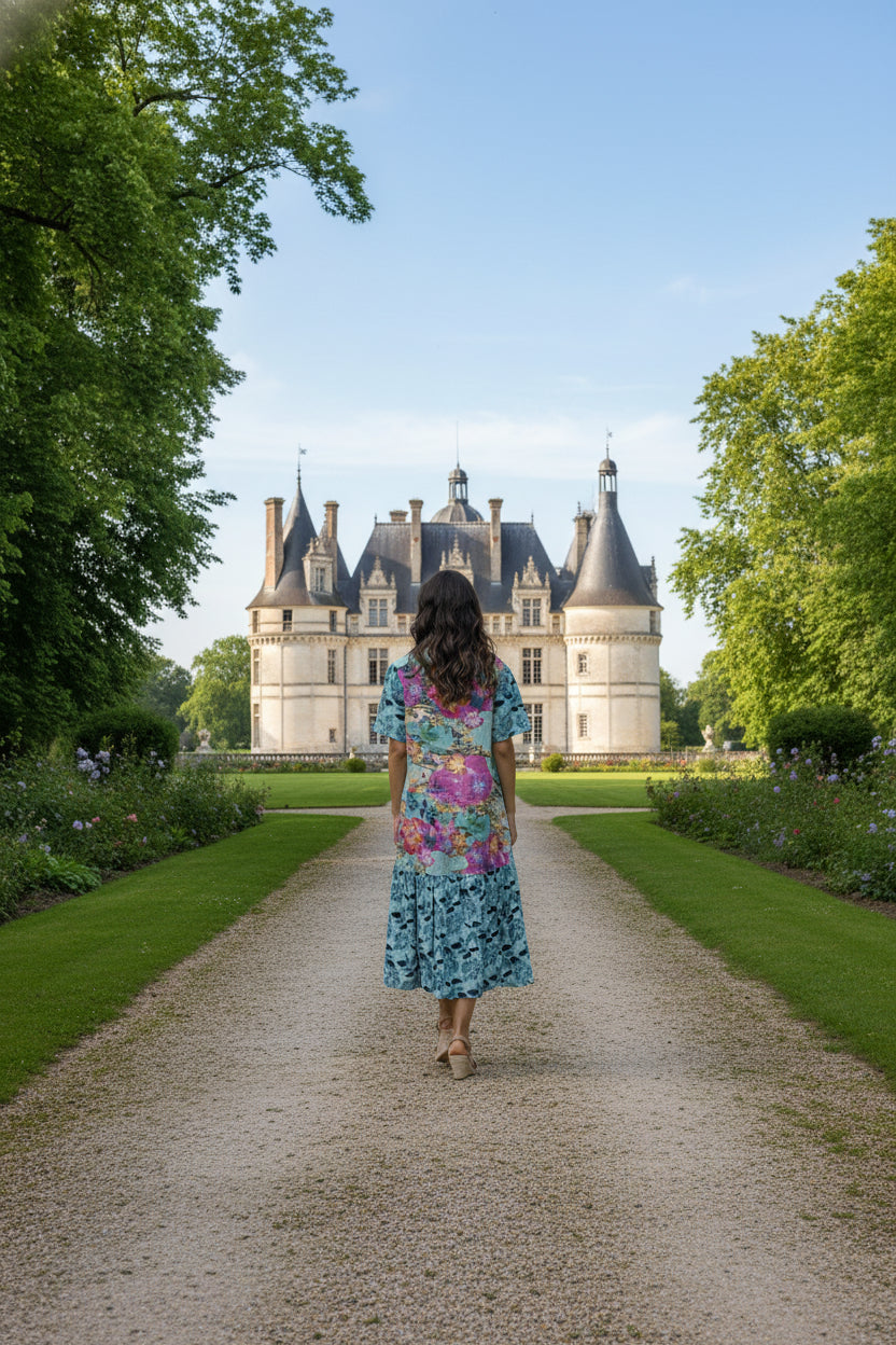Selaron Collar patch dress