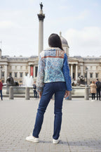 Cropped Digital jacket -Sanganeer Orientique