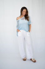 Open Weave Knit Sweater