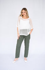 Open Weave Knit Sweater