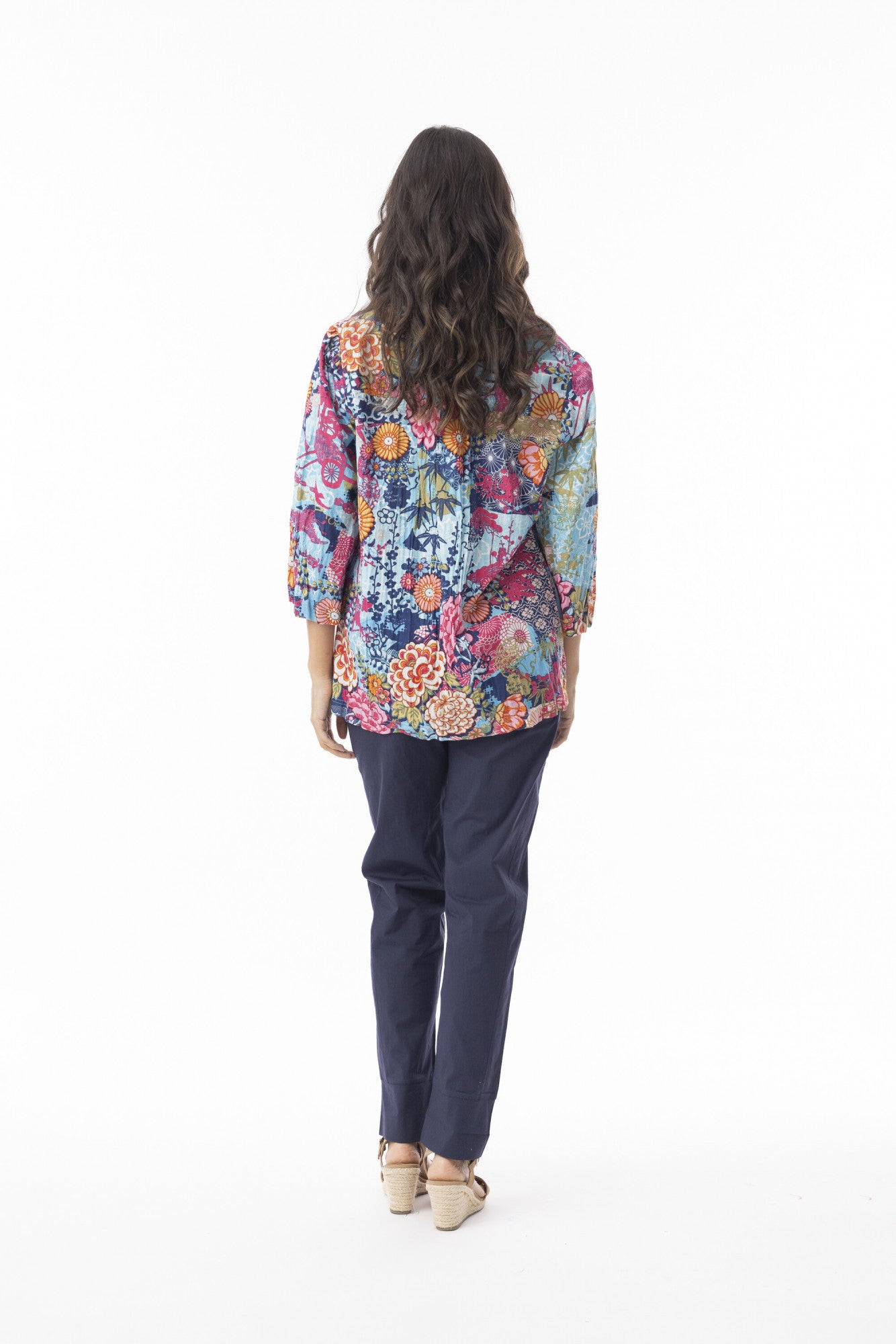 Ikebana Frill neck Top