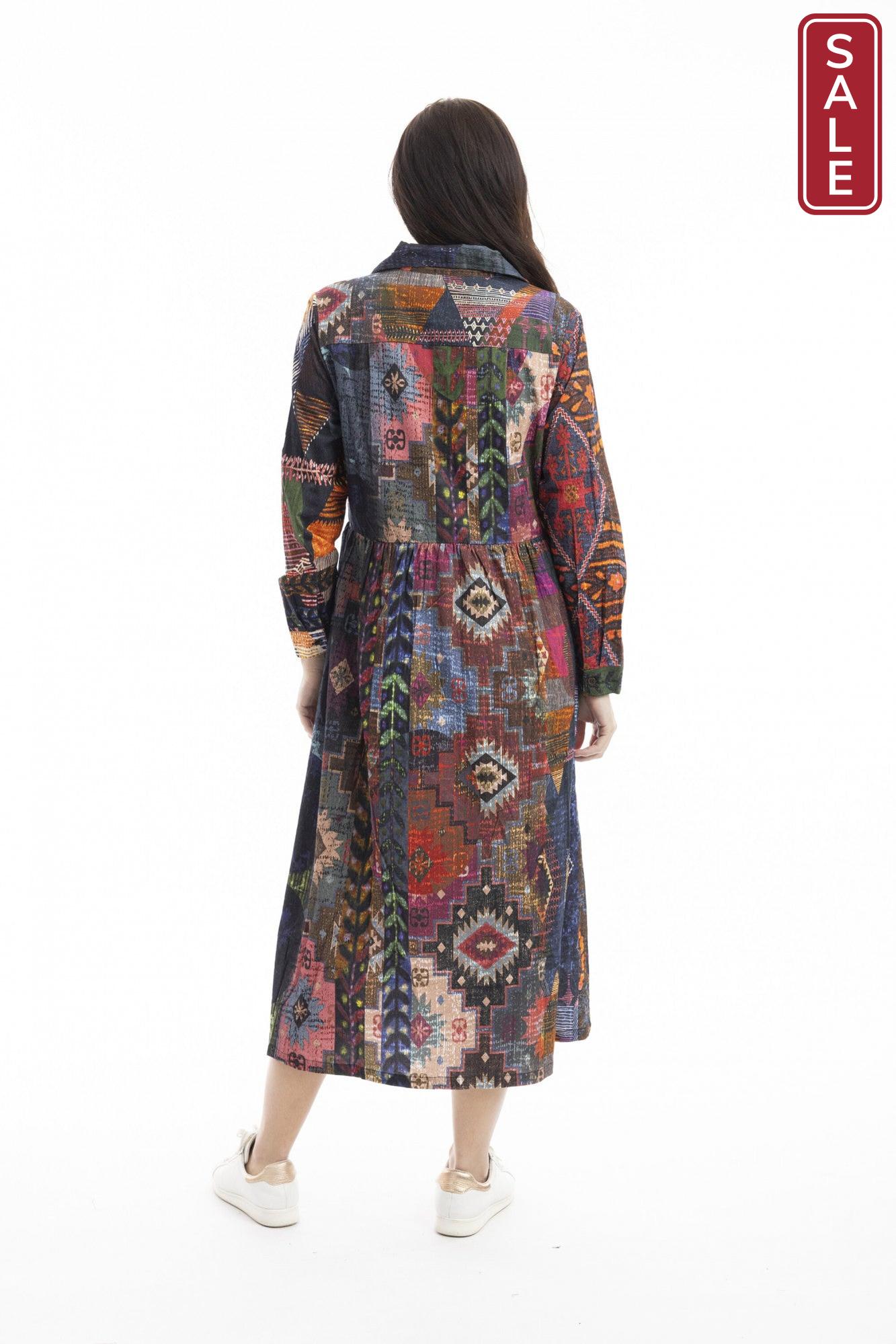 Digital Collar Dress Mosaic