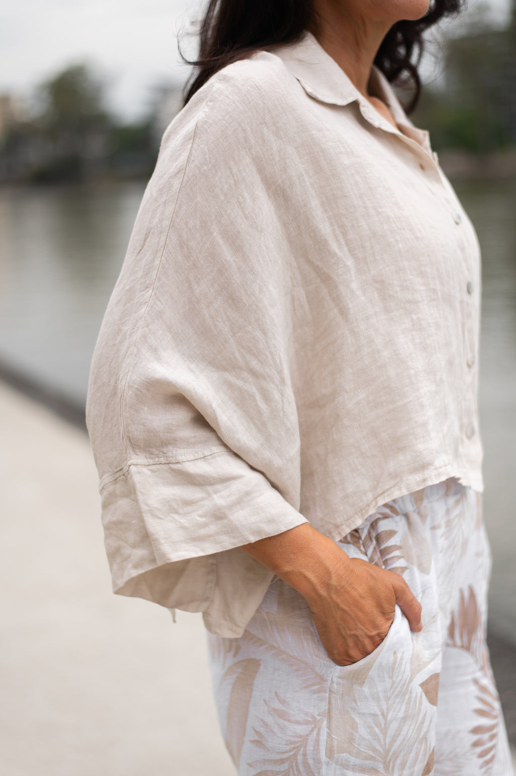 WT Cropped poncho