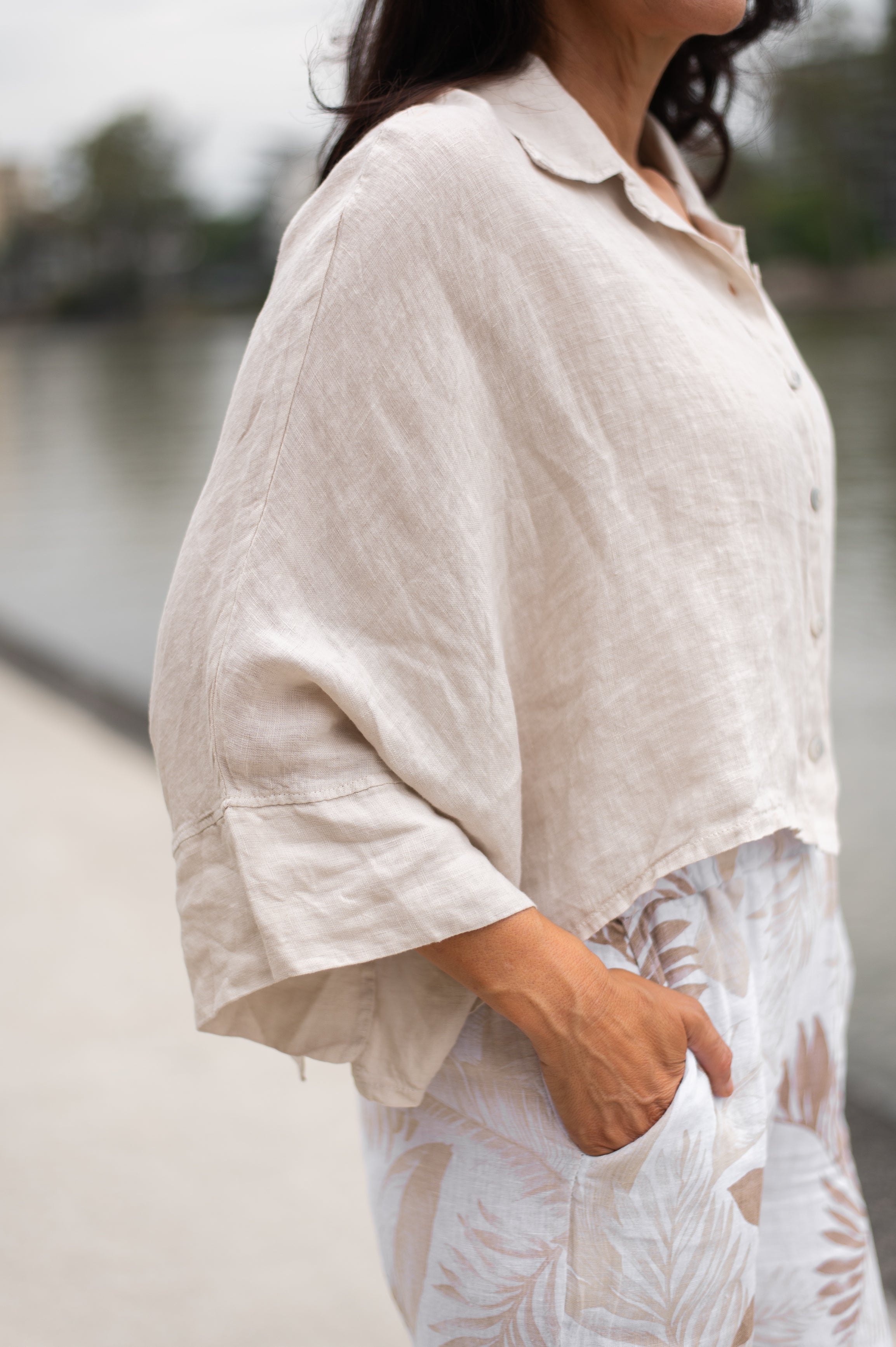 WT Cropped poncho