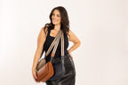 Keira Leather Bag – Navy