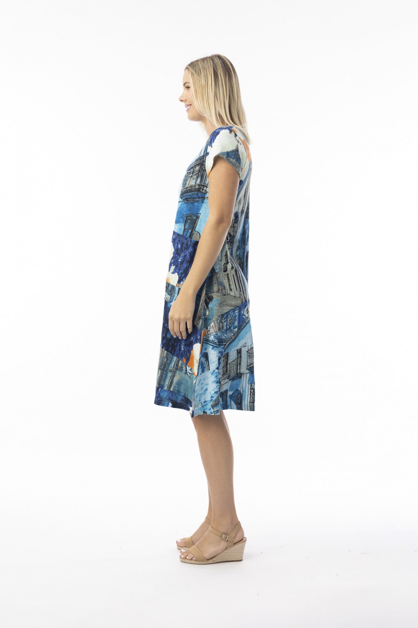 Tower Blue Shift Dress