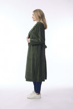 Orientique Cord Trenchcoat-Military Orientique
