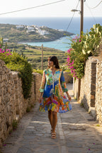 Sardinia Layers Frill Sleeve Dress