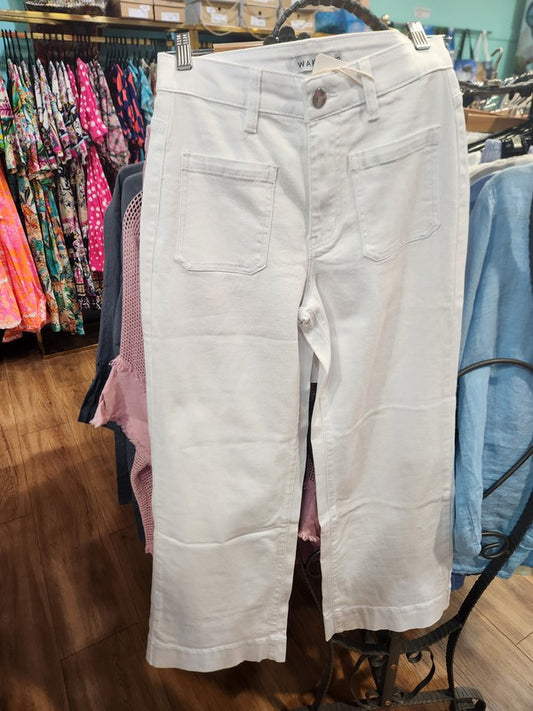 WK 7158 White jeans