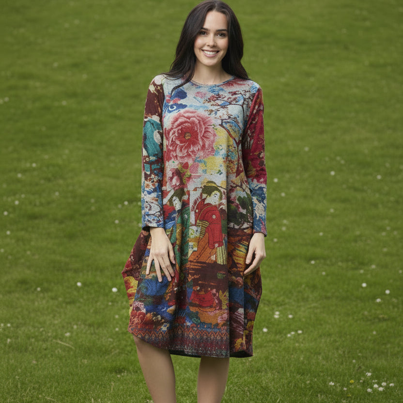 Nippori Bubble Dress Orientique