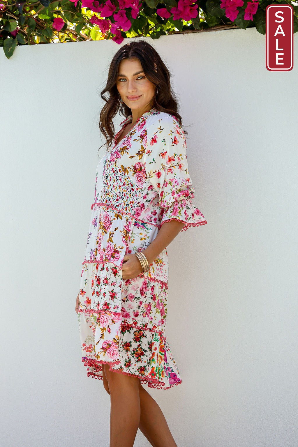 JG Lace Trim Dress