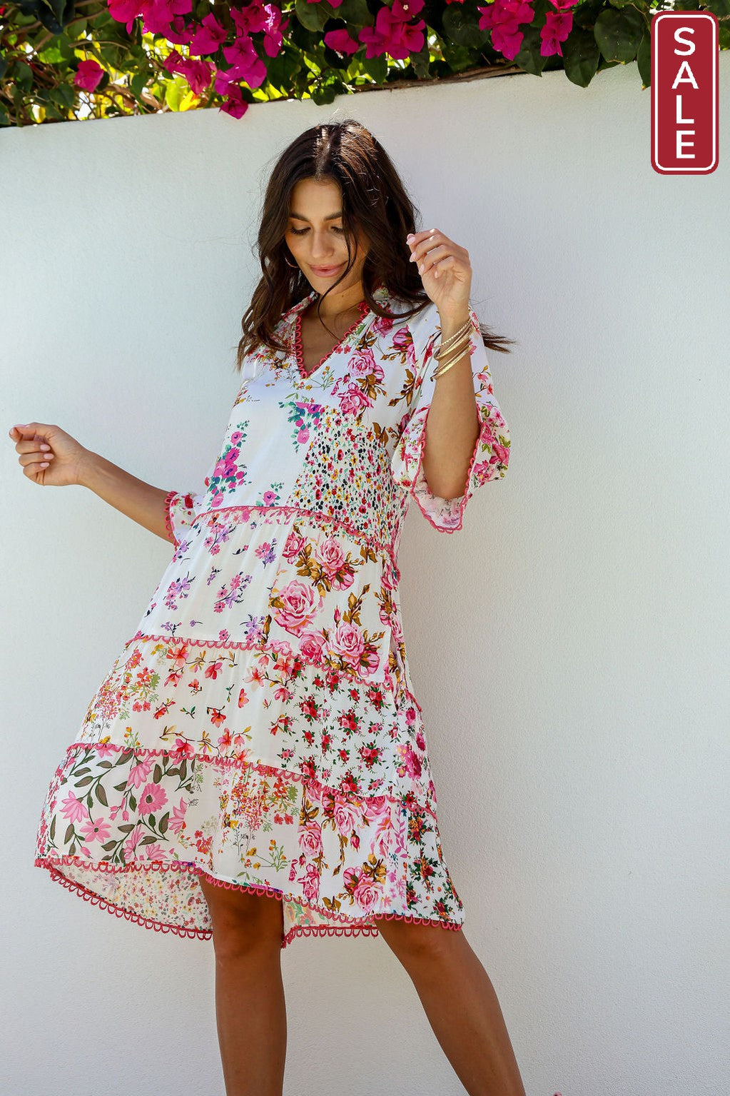 JG Lace Trim Dress