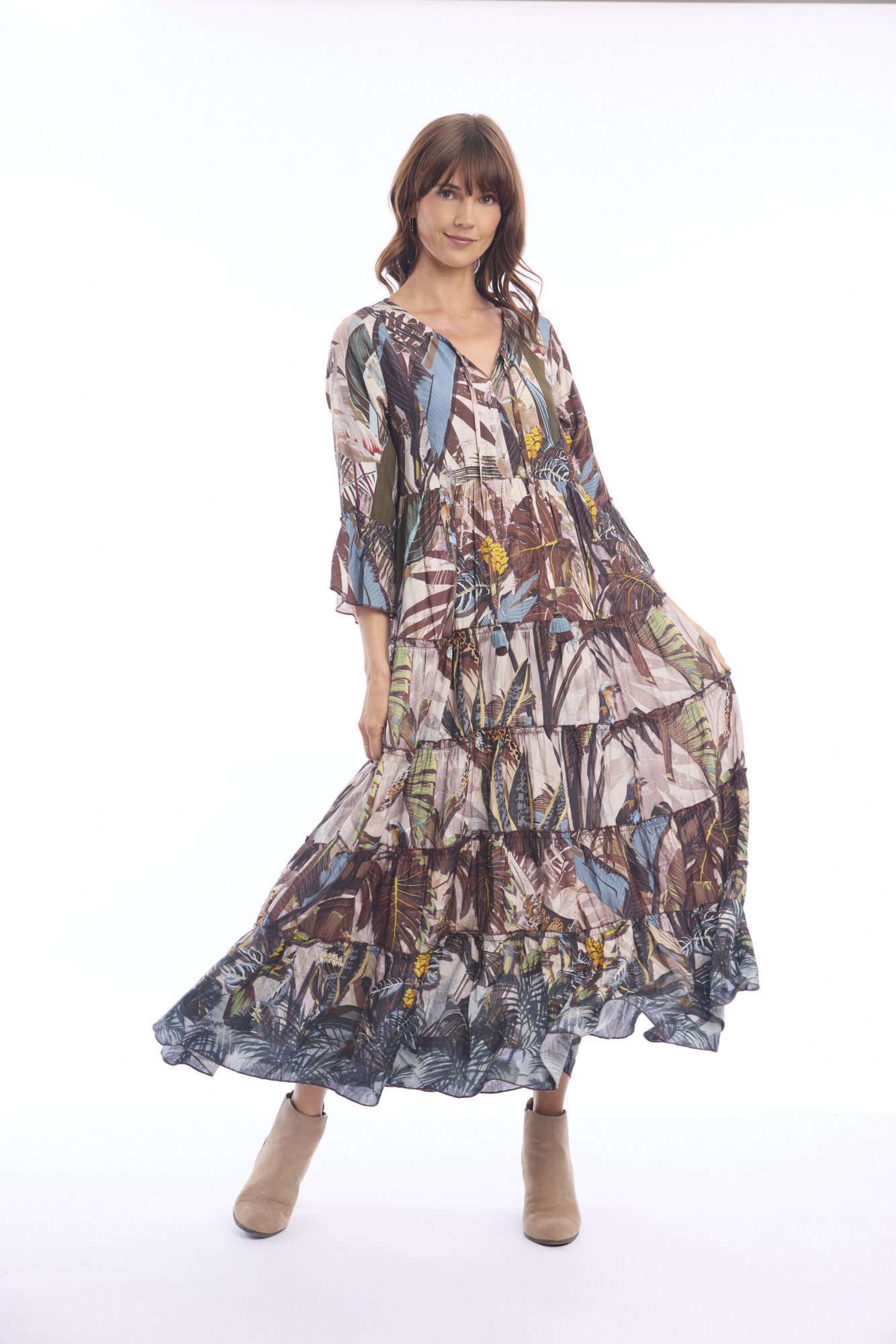 Almasa Maxi Layers Dress escape by orientique