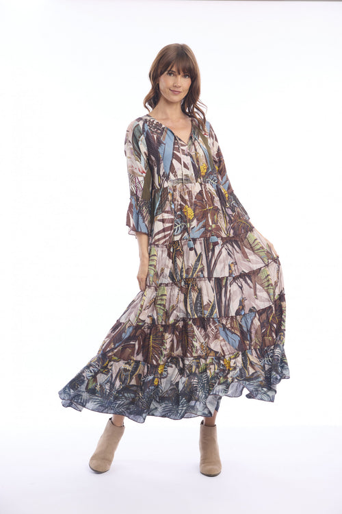 Almasa Maxi Layers Dress escape by orientique