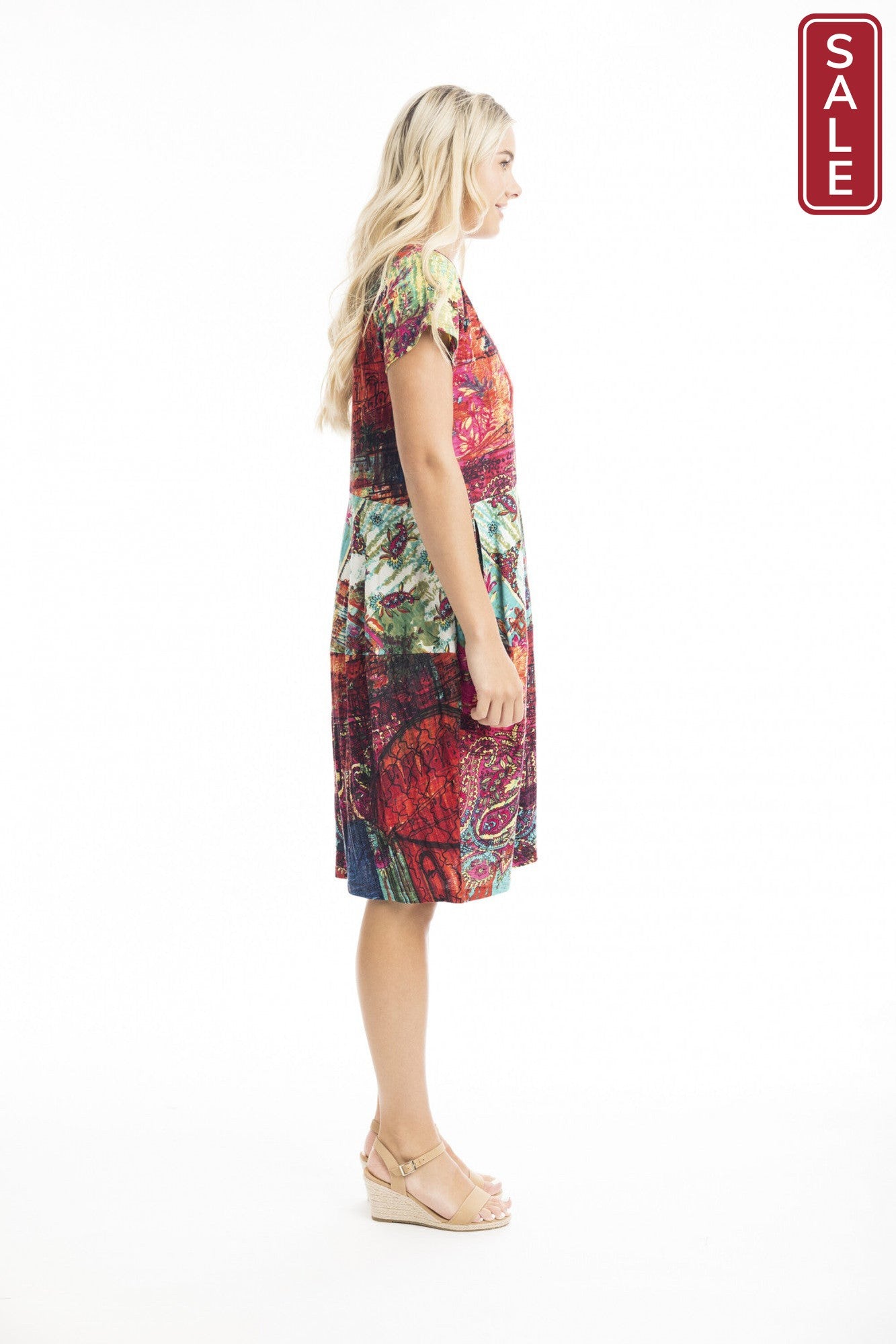 Bubble Organic Cotton Dress Jasalmer Orange