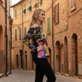 Contemporary V neck Tee Porto Orientique