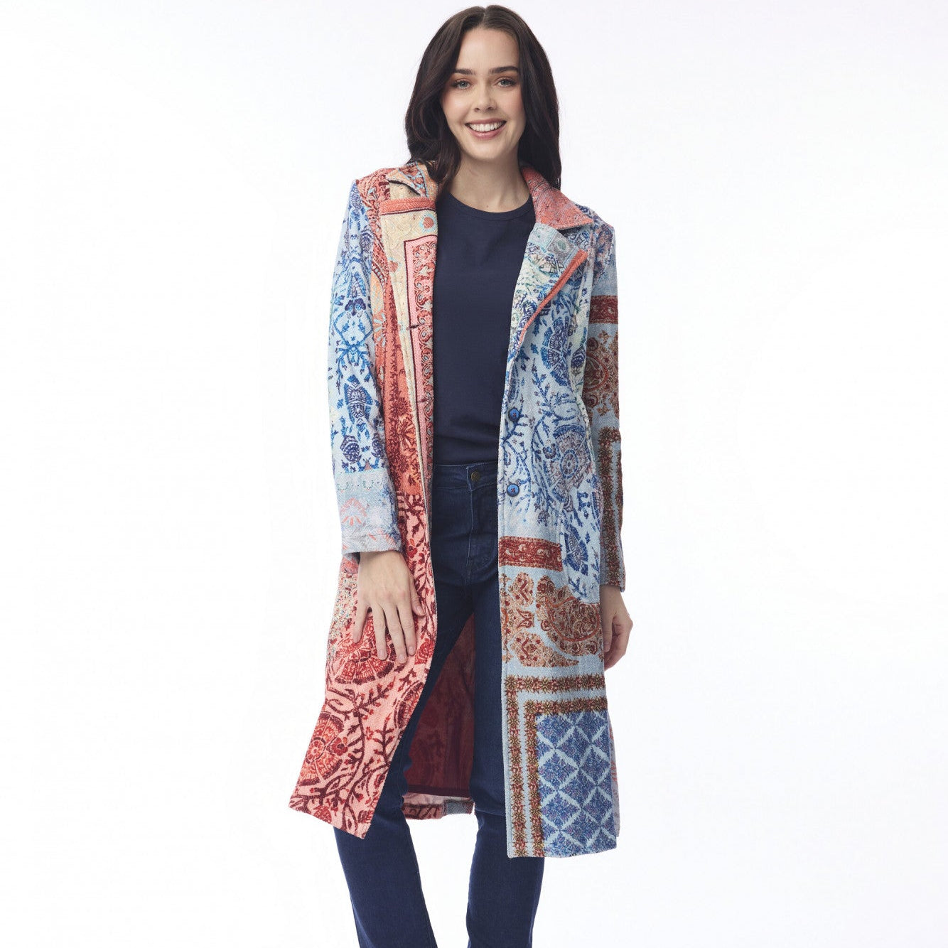 Sanganeer Long Digital Coat